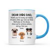 Watercolor Cute Dogs Dear Dog Dad Gift Personalized Mug