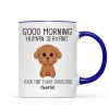 Watercolor Cute Dogs Good Morning Dog Human Servant Personalized Mug