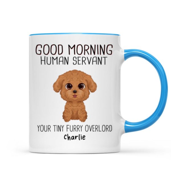 Watercolor Cute Dogs Good Morning Dog Human Servant Personalized Mug