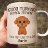 Watercolor Cute Dogs Good Morning Dog Human Servant Personalized Mug