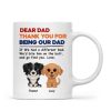 Watercolor Cute Dogs Retro Thanks For Being Our Dad Personalized Mug