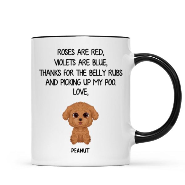 Watercolor Cute Dogs Roses Are Red Violets Are Blue Gift For Dog Lovers Personalized Mug