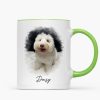 Watercolor Pet Portrait Using Photo Personalized Mug, Unique Gift For Pet Owners, Thoughtful Pet Memorial Gift