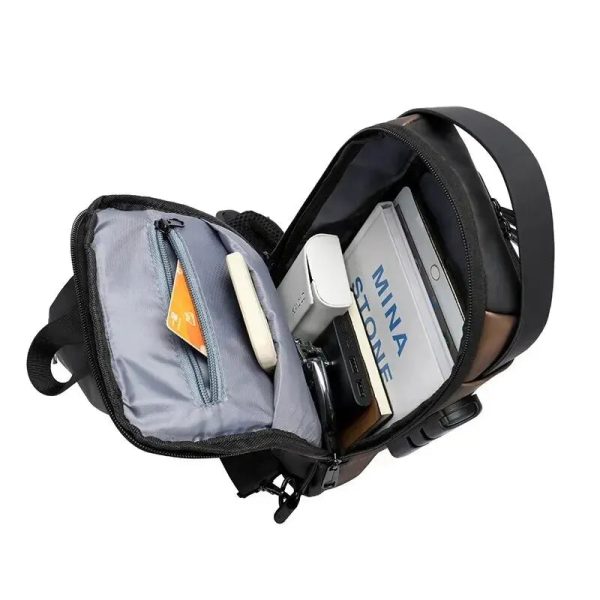 Waterproof Chest Bag With Usb Charging Interface