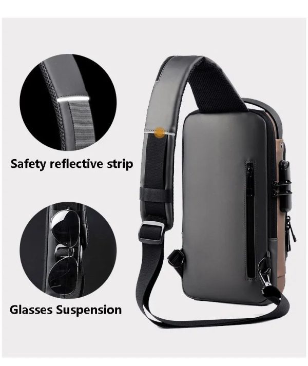 Waterproof Chest Bag With Usb Charging Interface