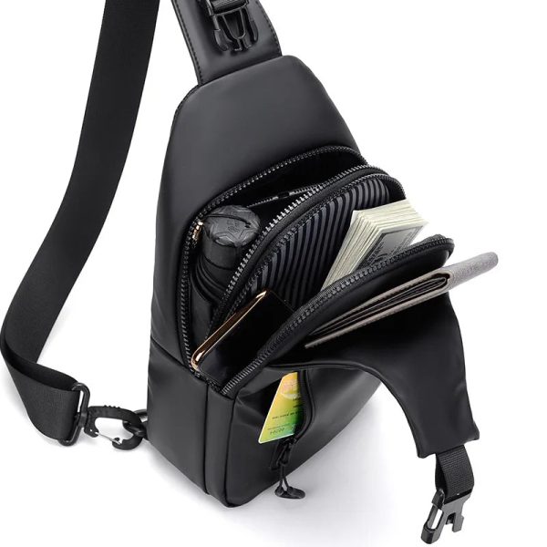 Waterproof Chest Bag With Usb Charging Interface