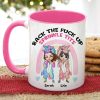 We Are Beauty We Are Grace We Will Stab You In The Face, Personalized Besties Funny Accent Mug, Gift For Besties