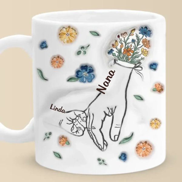 We Are Born Of Love - Family Personalized Custom 3D Inflated Effect Printed Mug - Gift For Mom, Grandma