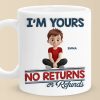 We Are Yours, No Returns No Refunds - Family Personalized Custom 3D Inflated Effect Printed Mug - Father's Day, Gift For Dad, Grandpa