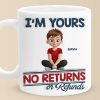 We Are Yours, No Returns No Refunds - Family Personalized Custom 3D Inflated Effect Printed Mug - Father's Day, Gift For Dad, Grandpa