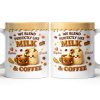 We Blend Perfectly Like Milk And Coffee - Personalized Custom Coffee Mug - CPL1347_MG