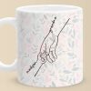 We Can Only Learn To Love By Loving - Family Personalized Custom Mug - Gift For Mom, Grandma