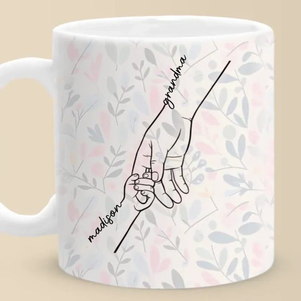 We Can Only Learn To Love By Loving - Family Personalized Custom Mug - Gift For Mom, Grandma