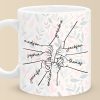 We Can Only Learn To Love By Loving - Family Personalized Custom Mug - Gift For Mom, Grandma