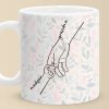 We Can Only Learn To Love By Loving - Family Personalized Custom Mug - Gift For Mom, Grandma