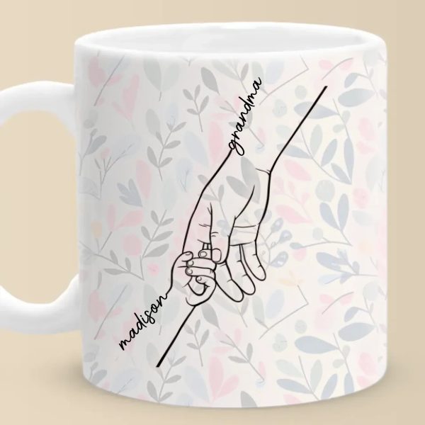 We Can Only Learn To Love By Loving - Family Personalized Custom Mug - Gift For Mom, Grandma