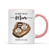 We Caught The Best Mom Baseball, Softball Personalized Mug, Custom Kid's Name, Mother's Day, Gift For Wife, Gift For Mom