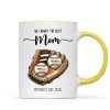 We Caught The Best Mom Baseball, Softball Personalized Mug, Custom Kid's Name, Mother's Day, Gift For Wife, Gift For Mom