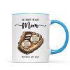 We Caught The Best Mom Baseball, Softball Personalized Mug, Custom Kid's Name, Mother's Day, Gift For Wife, Gift For Mom