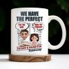 We Have The Perfect Father & Daughter Relationship, Cartoon Characters - Personalized Custom Coffee Mug - DAD136_MG