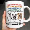 We Love Treats We Love Walkies, Dogs - Personalized Custom Coffee Mug - DOG046_MG