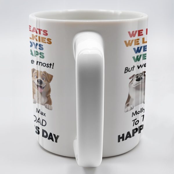We Love Treats We Love Walkies, Dogs - Personalized Custom Coffee Mug - DOG046_MG