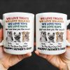 We Love Treats We Love Walkies, Dogs - Personalized Custom Coffee Mug - DOG046_MG