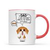 We Love You More Than All The Treats Watercolor Cute Dogs Gift For Dad Personalized Mug