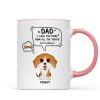 We Love You More Than All The Treats Watercolor Cute Dogs Gift For Dad Personalized Mug