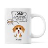 We Love You More Than All The Treats Watercolor Cute Dogs Gift For Dad Personalized Mug