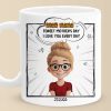 We Love You More Than Brunch And Hugs Combined - Family Personalized Custom Mug - Mother's Day, Gift For Mom, Grandma