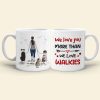 We Love You More Than We Love Walkies - Personalized Mug - A Girl Walking With Dogs Mug - Gift For Dog Lovers