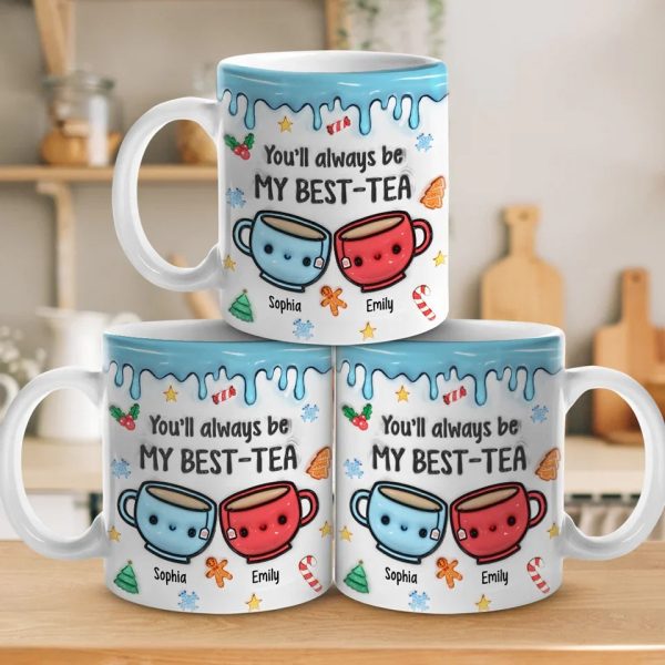 We Make A Tea-rrific Pair - Bestie Personalized Custom 3D Inflated Effect Printed Mug - Christmas Gift For Best Friends, BFF, Sisters