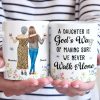 We Never Walk Alone - Family Personalized Custom Mug - Gift For Mom, Daughter