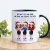 We Panic And Survive Together - Personalized Mug - Funny Gift For Work Besties, Colleagues