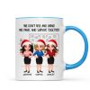 We Panic And Survive Together - Personalized Mug - Funny Gift For Work Besties, Colleagues
