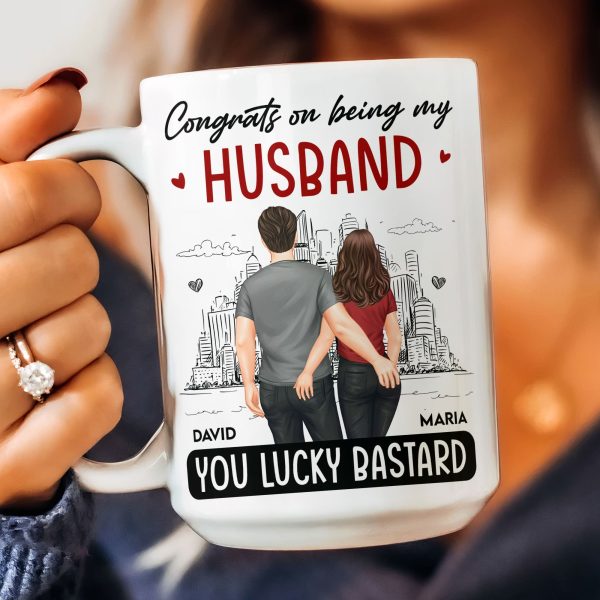 We Put Up With Each Other - Personalized Mug