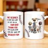 We Scored A Home Run When We Got You As Our Dad, Baseball Stitches And Uniforms - Personalized Custom Coffee Mug - DAD140_MG