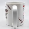 We Scored A Home Run When We Got You As Our Dad, Baseball Stitches And Uniforms - Personalized Custom Coffee Mug - DAD140_MG