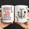 We Scored A Home Run When We Got You As Our Dad, Baseball Stitches And Uniforms - Personalized Custom Coffee Mug - DAD140_MG