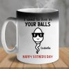We Swam Hard To Be Here - Family Personalized Custom Color Changing Mug - Father's Day, Gift For Dad