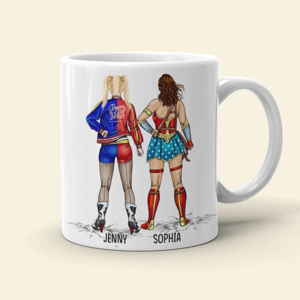 We Will Fight Them Together 03HTPO160623TM Personalized Sisters Mug