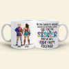 We Will Fight Them Together 03HTPO160623TM Personalized Sisters Mug