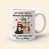 We Wish You a Meowy Christmas And A Happy Purr Year, Personalized Cat Christmas Mug, Christmas Gift