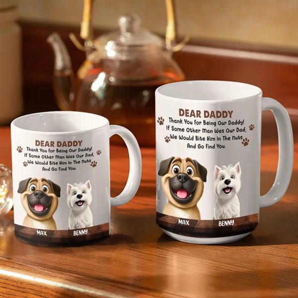 We Would Bite Him In The Nuts - Personalized White Edge-to-Edge Mug
