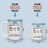 We Would Not Be Here Without You - Family Personalized Custom 3D Inflated Effect Printed Mug - Father's Day, Gift For Dad, Grandpa