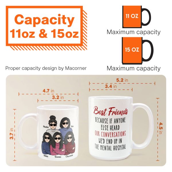 We'd End Up In The Mental Hospital - Personalized Mug
