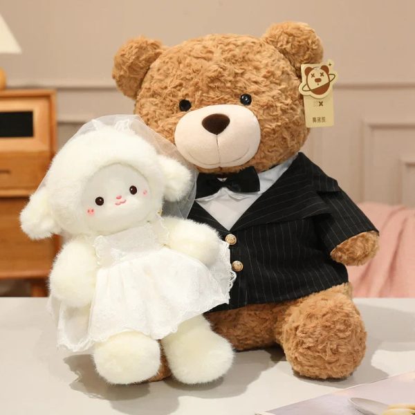 Wedding Sheep Plush Couple Soft Stuffed Toys Gift