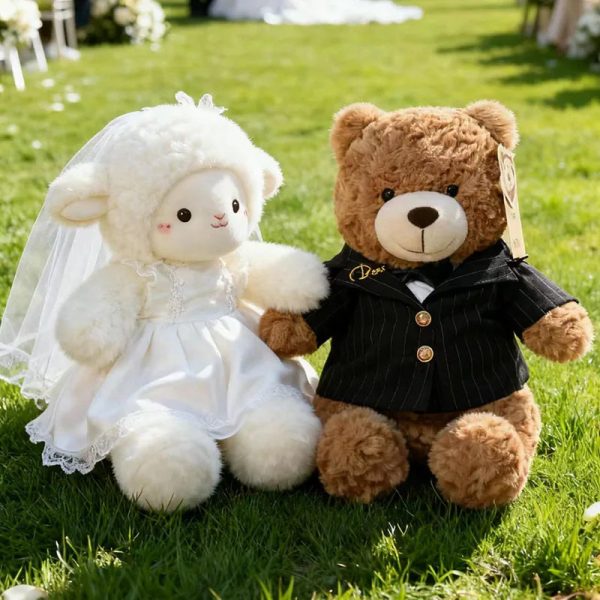 Wedding Sheep Plush Couple Soft Stuffed Toys Gift