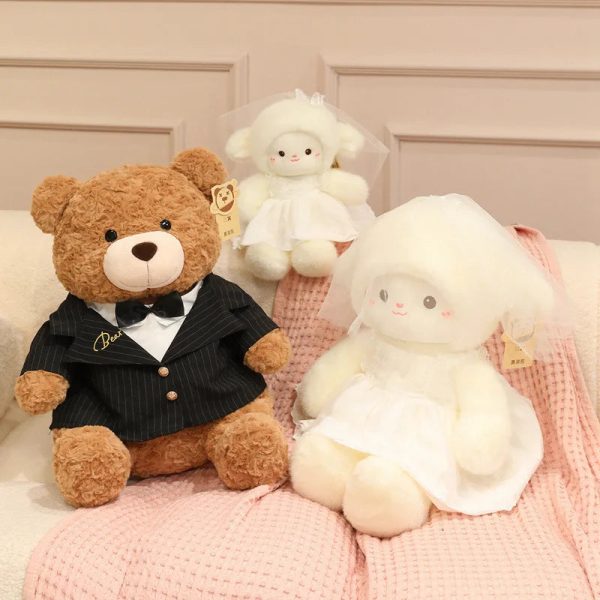 Wedding Sheep Plush Couple Soft Stuffed Toys Gift